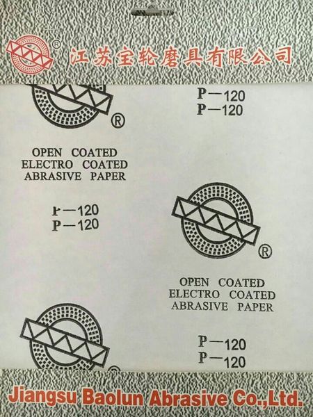 P120 White Latex Paper Dry Sanding Paper