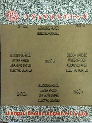 P240 Silicon Carbide Water Resistant Abrasive Paper