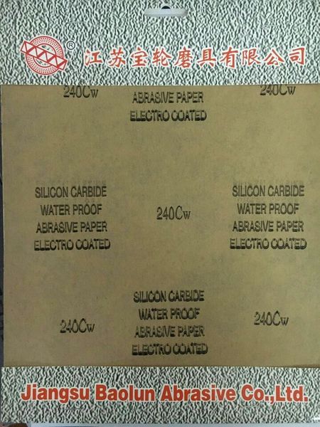 P240 Silicon Carbide Water Resistant Abrasive Paper